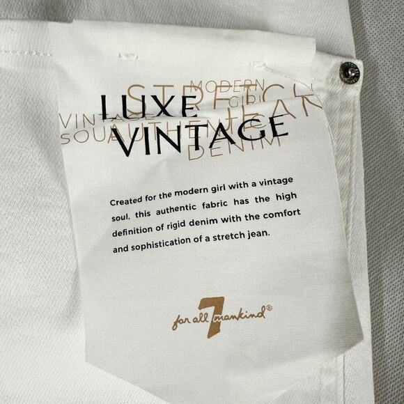 7 For All Mankind Exposed Button High Waist Crop
Straight Leg Jeans Size 31 - Picture 8 of 15